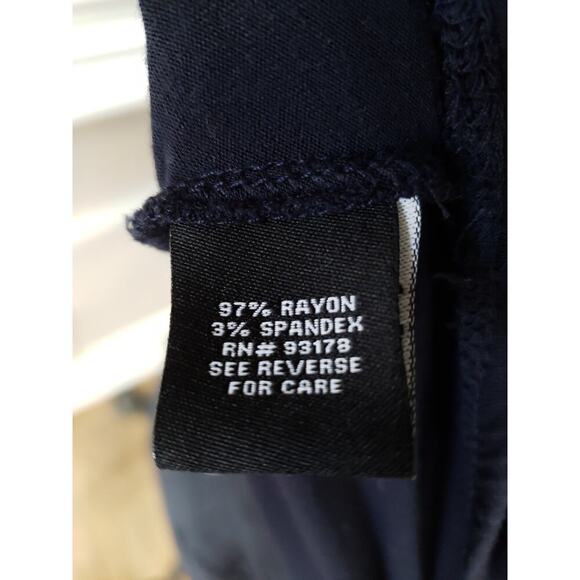 Women's Premise Studio Navy Long Sleeve Top with Cross Front Size S - Picture 9 of 11